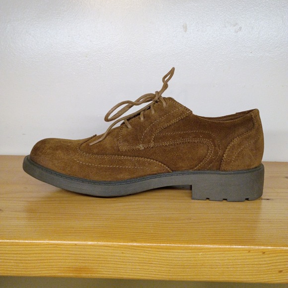 Skechers‎ Mens Wingtip Shoes Size 8.5 Brown Suede Leather Upper Oxfords main image 6